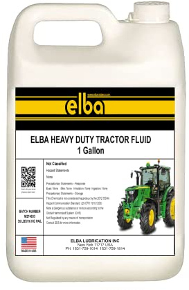Elba Heavy Duty Tractor Hydraulic Fluid | Hydraulic Oil & Transmission Fluid | J20C Equivalent | (1 Gallon)