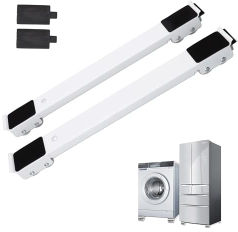 Transportador Lavadora, Base para Electrodomésticos, Elevador de Carga con Ruedas, Transporte de Objetos hasta 300 Kg, Elevación de Mobiliario, Ruedas para Transportar en Hogar, Mudanzas.