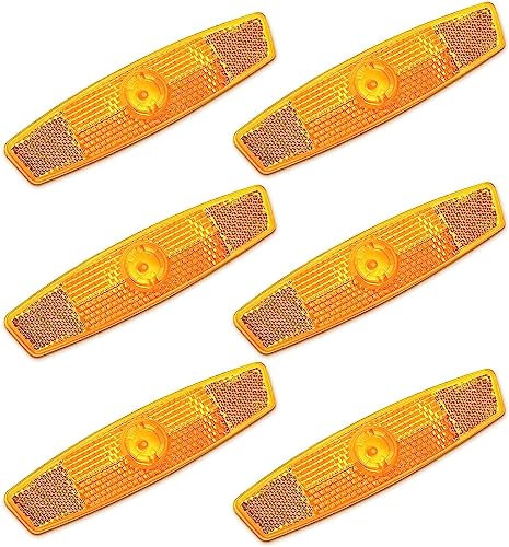 LATRAT 6 Stück Fahrrad Reflektoren, Katzenaugen Reflektoren Fahrrad, Rückstrahler Fahrrad Speichen Reflektoren Set für Mountainbike MTB Fahrrad Kinder