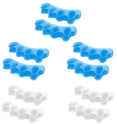 Avesteir 5 Paare Zehenspreizer Hallux Valgus, Zehentrenner Herren, Zehenkorrektur Silikon, Hammerzehen Korrektoren, Zehenschutz Zehentrenner, Zehenstrecker- Zehenspreizer, Fußzehen Spreizer für Alle