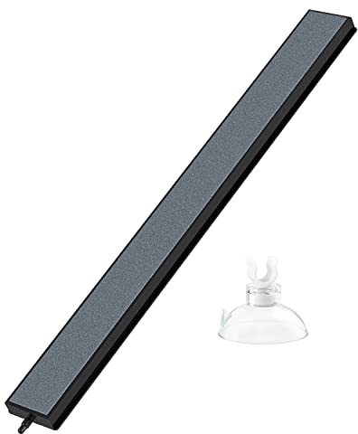 Pawfly Bulleur Aquarium Pierre à Air 30cm pour Aquarium Outil De Dégagement pour Diffuseur De Bulles d'air avec Ventouse Accessoire pour Pompes à Air, Aquariums Et Petits Bassins De Jardin