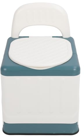 Sonew Tragbare Faltbare Toilette, Stark Belastbarer Mobiler Toilettenstuhl Am Bett mit Breitem Sitz, Erhöhter Toilettensitz für Erwachsene, ältere Menschen, Schwangerschaft