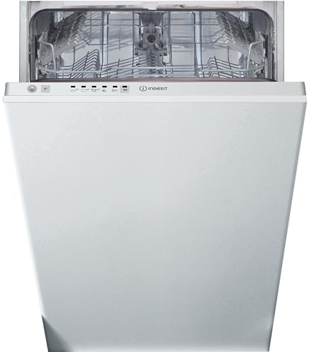 Indesit Integrated Slimeline Dishwasher - White - 9 Place Settings - F Rated - DI9E 2B10 UK