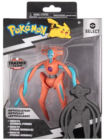 Pokémon Select Deoxys (Normal Form) - 6-Inch Super-Articulated Figure with 15 Plus Points of Articulation