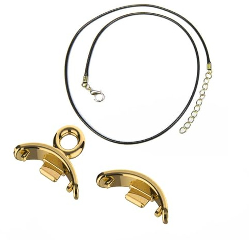 Qsvbeeqj Fashionabel för Mi-Band 8 Klocka Nacke Dekoration Hängande Metall Kedja Armband Halsband Rep Hänge Klockrem Läder Sladd Halsband Smycken Aktivitet Tracker-Trendig Smart Accessoarer