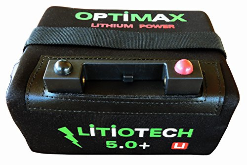 Pro Kaddy Optimax Batería Litio Carro de Golf 12v 18ah con Cargador y Cable 3 Pin Circular