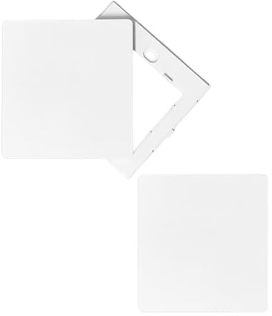 MOLZINY 2 Piezas Placa de Pared Ciega Tapa Ciega Enchufe Pared Plástico Sin Tornillos Cubierta de Enchufe de Una Sola Marcha Color Blanco Para Enchufes o Interruptores no Utilizados 8,6 X 8,6 Cm