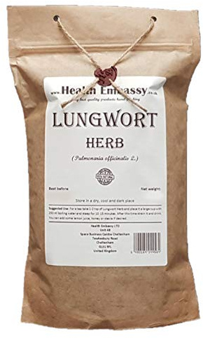Health Embassy Pulmonaria Hierba (Pulmonaria officinalis L) Lungwort Herb (100g)