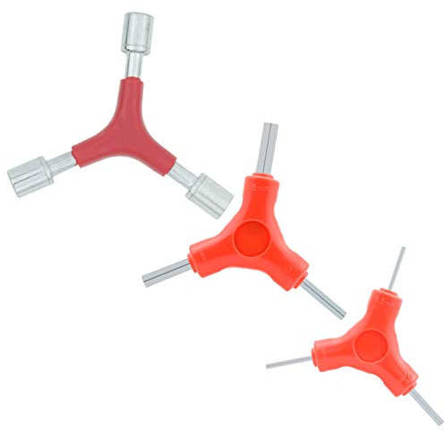 YOUMI Bicycle Wrench Tool, Y-Shaped External Three-Way Hexagon 2.5/3/4/MM 5/6/8MM, Y Socket Wrench hex 8/9/10MM. Used for Bicycle Repair Tools.