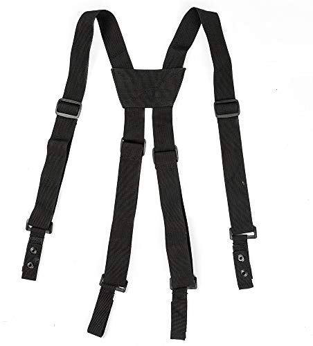 AISENIN Tactical Duty Belt Suspenders, Police Suspenders for Duty Belt Include 4 Loop Attachment