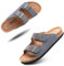 Sandalias Hombre Mujer Ligero Flip Flop Cómodas Antideslizante Chanclas Unisex Verano Playa Piscina Gris 3 Tamaño 42
