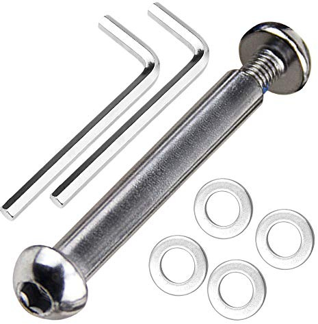 OTFAITP M8 - Perno de eje delantero y trasero para scooter, 8 mm x 28 mm-86 mm, acero al carbono de grado 8.8 para patinete de acrobacias, salpicadero, adolescente/adulto, capacidad de 800+lb