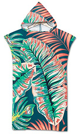 Proumhang Vuxen Strandhandduk Med Handduksbyte Handduk Mantel Handduk Poncho Filt för Strandsurfing Badbad Våtdräkt Byte 75cm x 110cm Stil 22