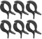 6 Stück Kinderwagen Klammer Universal, Clip zur Befestigung von Spielzeug, Spucktüchern und Kleidung an Buggy, Musselintuechern Decken, Abdeckungen, Stilltuch oder(Schwarz)