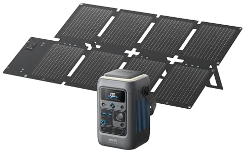 Anker SOLIX C300 DC Powerbank Station (90000mAh) mit 60W Solarpanel, 288Wh Multi-Geräte Powerstation, LiFePO4 Akku, 300W Solargenerator, Für Draußen, Camping, Reisen, Notfälle