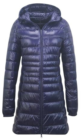 Plumifero Ultraligero Mujer Largo Chaqueta Plumas Ligeros Mujer Plumífero Ligero Chaqueta Acolchada Ligera Plumon Mujer Plumiferos Ultraligero Puffer Jacket Mujer Abrigo Acolchado Plumas Pluma Mujer