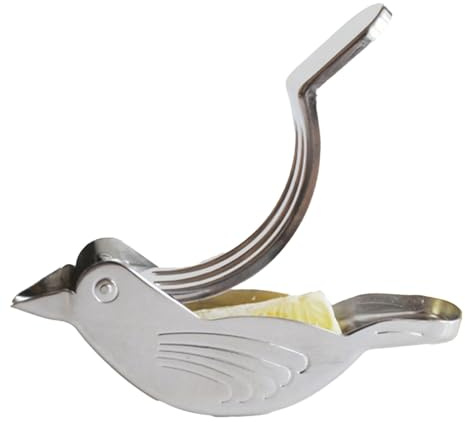 Exprimidor de limón - Exprimidor de limón | Exprimidor de limón para pájaros | Prensa de frutas | Extrusora de limón de pájaro de acero inoxidable | Exprimidor de limón duro portátil, gadget de cocina