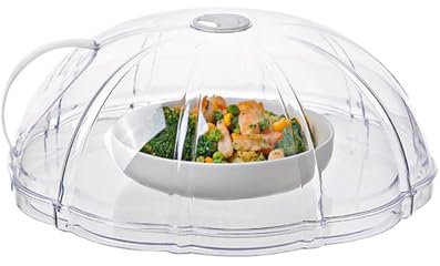 Microwave Splatter Cover For Food - Microwave Splash Guard Cooker Lid With Handle, Oven Heating Lid, Splash Proof Transparent Splatter Cover For Microwave Oven Stove Kitchens Homes