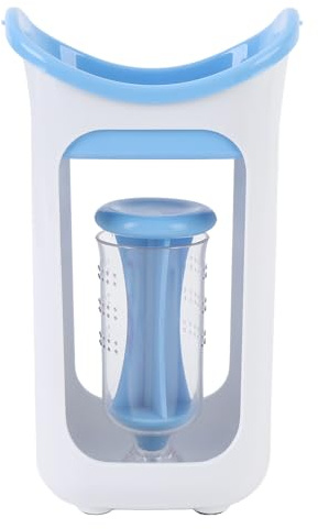 CHICIRIS Remplisseur Portatif de Poche de Nourriture de Station de Compression avec 10 Sacs pour la Préparation Facile de Repas Purées Faites Maison Confitures Collations (BLUE)