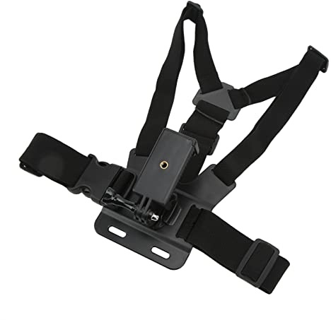 Dioche Chest CameOutdoor Live Mobiltelefon Bröstrem | Justerbar Bröstsele för Actionkameror och Smartphones | Perfekt för Skidåkning, Cykling och Surfing