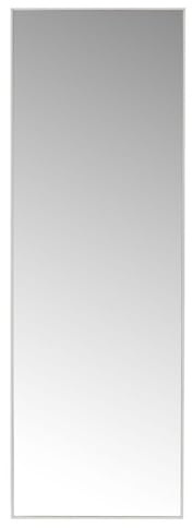 Espejo de pared de rectangular con marco blanco de plástico 30x90 cm