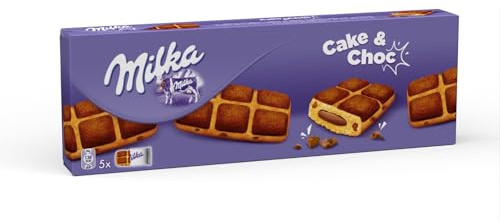 Milka Gâteaux fourrés et pépites de chocolat au lait - La boîte de 5, 175g