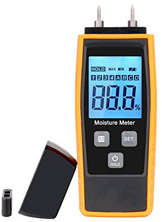 Misuratore Umidità,V·RESOURCING Legno Lgrometro con Display LCD Digitale HD,8 Gruppi Calibrati per la Selezione, Ideali per Appaltatori, Boscaiolo e Proprietari