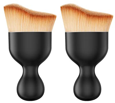 2 Stück Auto Innenreinigung Weiche Bürsten, Multifunktionale Reinigungsbürsten mit weichen Borsten, Auto Innenreinigungsbürsten mit weichen Borsten, Staub- und Ascheentfernungsbürsten mit weichen