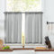 Tende a Pannello, Confezione da 2 Tende da Bistrò, 60 x 45 cm (L x A), Tenda Corta, Tenda da Cucina, per Bagno, Decorazione per Finestre Piccole, Grigio