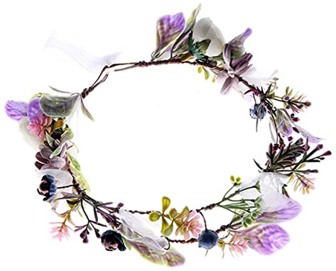 WEKADRIN Guirnalda Floral Para Novia Diseño Natural y Realista Tocado De Boda Elegante Adorno De Cabeza Para Eventos Especiales y Fiestas