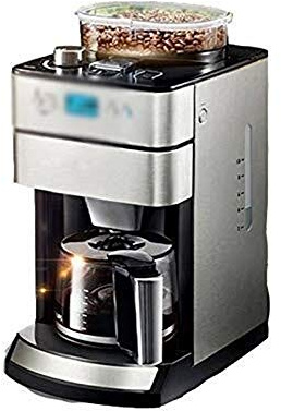 Machines à Café Machine à Café, Machine à Café Entièrement Automatique Moulinette à Café Goutte à Goutte Machine à Café Maison Machine à Café Filtre Machine à Café 220Mm × 323Mm × 420Mm Couleur Métal
