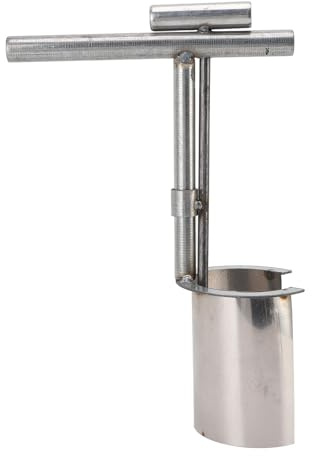 Mumusuki Fioriera per Bulbi in Acciaio Inossidabile, Manico Lungo Ergonomico con Perforazione Efficiente dei Fori, Ideale per Il Giardinaggio e l'agricoltura