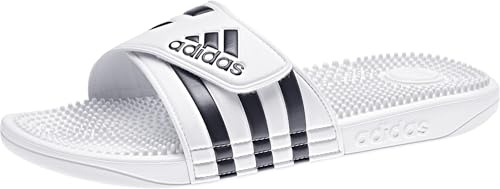 adidas Unisex Adissage Slides Shoes, Cloud White/Core Black/Cloud White, 12 UK