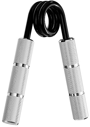 Power Gripper Metal Series - Rinforzatori professionali per maniglie (50 lbs - 400 kg) per l'allenamento di maniglie, polsi e braccia (argento 300 kg)