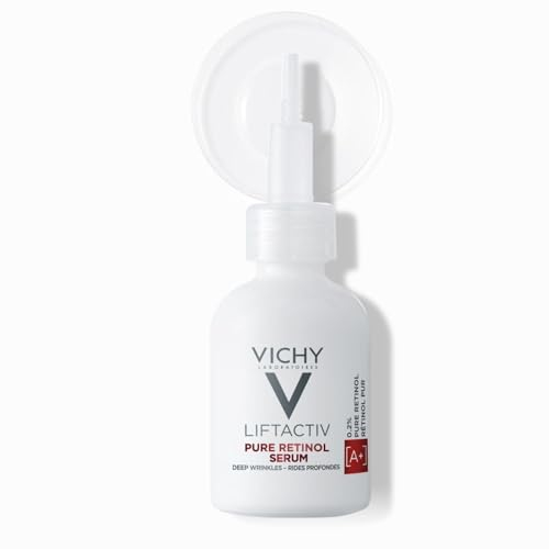 Vichy Liftactiv Retinol Specialist Serum, Glättendes Anti-Aging-Serum gegen tiefe Falten, Beschleunigte Zellerneuerung über Nacht, Für reife Haut, 30 ml