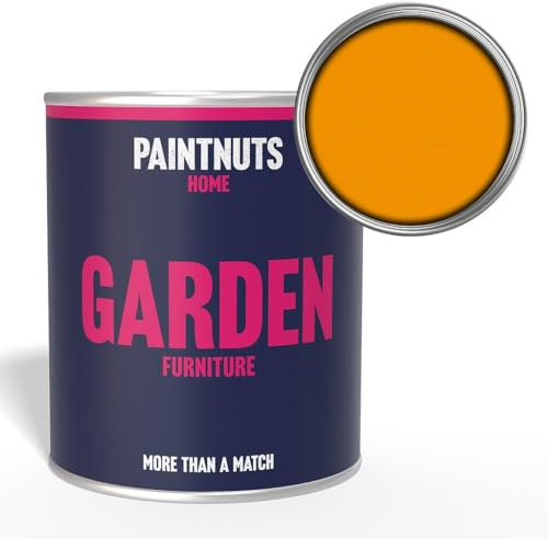 PaintNuts Garden Furniture Paint - RAL-1037 - SUN YELLOW Gloss 250ml Tin