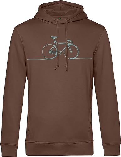 minifan Bio Fahrrad Pullover: Rennrad - Fahrrad Kapuzenpullover - Geschenk für Fahrrad-Fahrer - Mountainbike Rennrad MTB BMX Ausrüstung - Rad Pullover - Pulli - Unisex Hoodie (L)