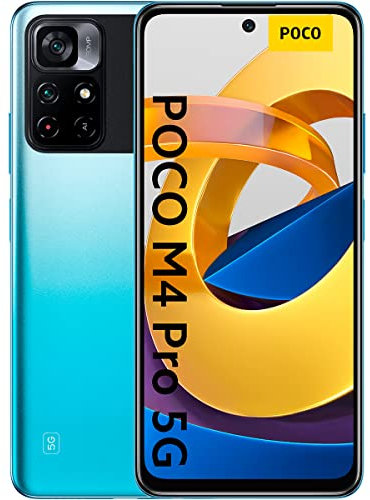 Xiaomi Poco M4 Pro 5G - Smartphone 128GB, 6GB RAM, Dual Sim, Cool Blue (Renewed)