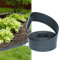 FIVMEN Bordo per Aiuole in Plastica 20 m Bordatura per Aiuole con Punto di Collegamento Nastro per Bordi del Prato Taglio Flessibile Bordo Giardino Flessibile(Antracite)