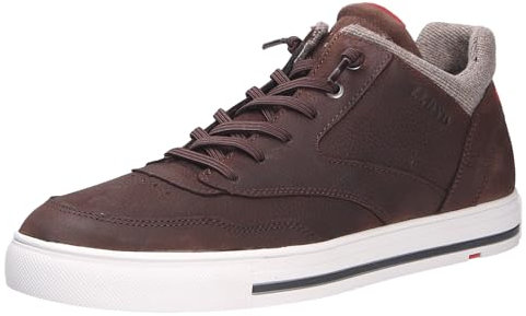 LLOYD Herren Slip On Ellison, Männer Low-Top Sneaker, lose Einlage,Schnuerer,straßenschuhe,Strassenschuhe,Low-tie, Dark Cigar/Nature, 42 EU / 8 UK