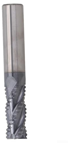 Fresa efficiente per la rimozione dei metalli in carburo solido, 4 denti, fresa per sgrossatura in carburo solido, con rivestimento AlTiN a 4 denti, adatta per HPC (10 mm)