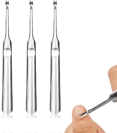 WeddHuis 3 Pezzi Taglia Cuticole, Spingi Cuticole Rimuovi Cuticole, Cuticle Trimmer, Nail Art Cuticle Pusher, per Cura delle Unghie Manicure e Pedicure Donne Ragazze (Argento)