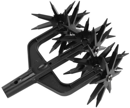 Feriany - Escarificador de suelo de jardín para herramienta de cultivo rotativo de jardín 2 en 1 escarificador ventilado y motorista rotativa