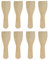Lot de 8 grattoirs à raclette en bois de 14 cm pour poêlons à raclette enduits, spatule à raclette résistante à la chaleur, grattoir en bois pour fromage, barbecues à fromage, pas de rayures