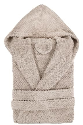 TRAMAS+ Accappatoio da Bagno 100% Cotone Uomo e Donna, 450g, Cappuccio, Cintura Regolabile, 2 Tasche, Alta Assorbenza, Morbido e Confortevole, Certificato OEKO-TEX