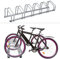 Izrielar Rastrelliera per Biciclette, Rastrelliera Portabici per Pneumatici 35-55 mm, Installazione a pavimento e parete, 3 Posti, Argento, 26 x 70,5 x 32 cm