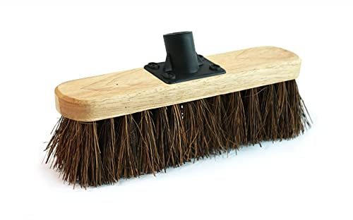 Tête de brosse à récurer robuste de rechange 22,9 cm | Parfait pour les terrasses, les patios, les allées - Fabriqué au Royaume-Uni (1)