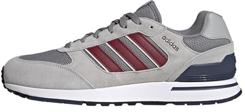 adidas Herren Run 80S Shoes-Low (Non Football), Grey Three/Shadow Red/Shadow Navy, 41 1/3 EU