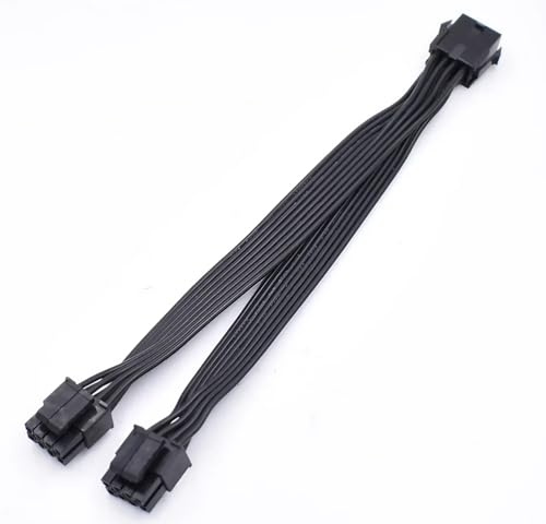 ISTARCOMPUTER Cable CPU para placa base Y-Splitter alimentación, ATX 12V, CPU 8 pines hembra a doble 8 (4+4) pin macho, cable de extensión de 8 pines