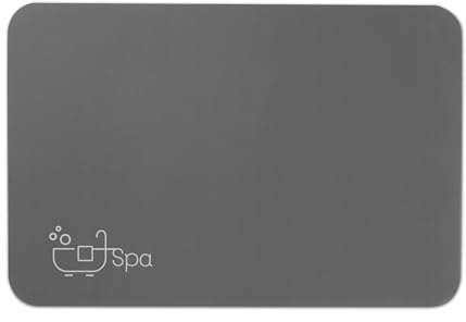 EASYmaxx Extra saugfähige Badematte | Schnell trocknend, rutschfest & vielseitig einsetzbar | Genießen Sie angenehme Trockenheit nach dem Duschen und Baden [60 x 90 cm]